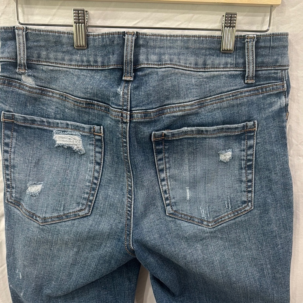 Maurice’s Distressed Straight Leg Jeans with Raw Hem - Picture 6 of 12